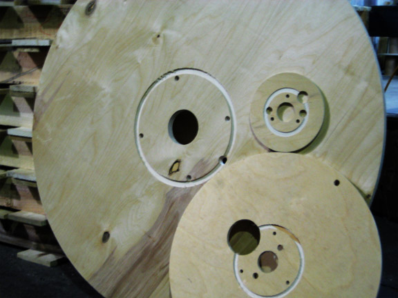 All sizes of precision machined wooden flanges